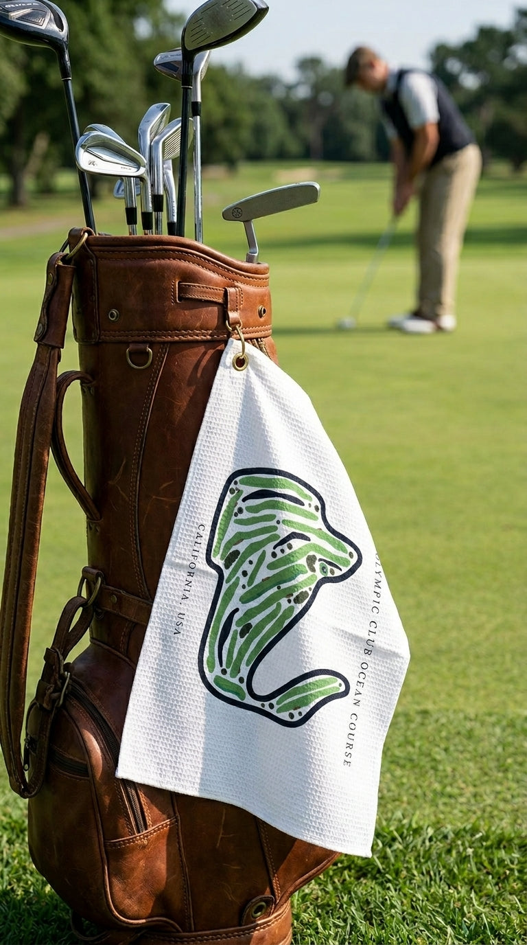 The Olympic Club Ocean Course Golf Course Prints, California | Golf Course Print Towels | Golf Course Microfiber (Copy)