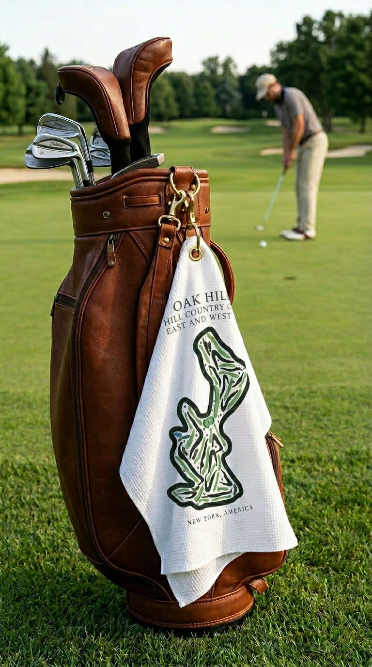 Oak Hill Country Club East & West, Golf Course Print, New York | Golf Course Print Towels | Golf Course Microfiber