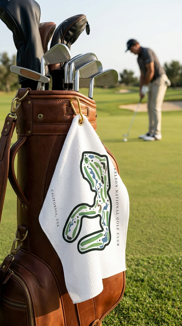 Mickelson National Golf Club, Golf Course Print, California | Golf Course Print Towels | Golf Course Microfiber