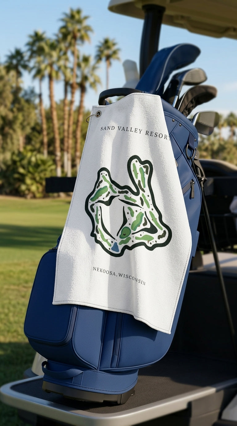 Sand Valley Resort Nekoosa, Golf Course Print, Wisconsin | Golf Course Print Towels | Golf Course Microfiber