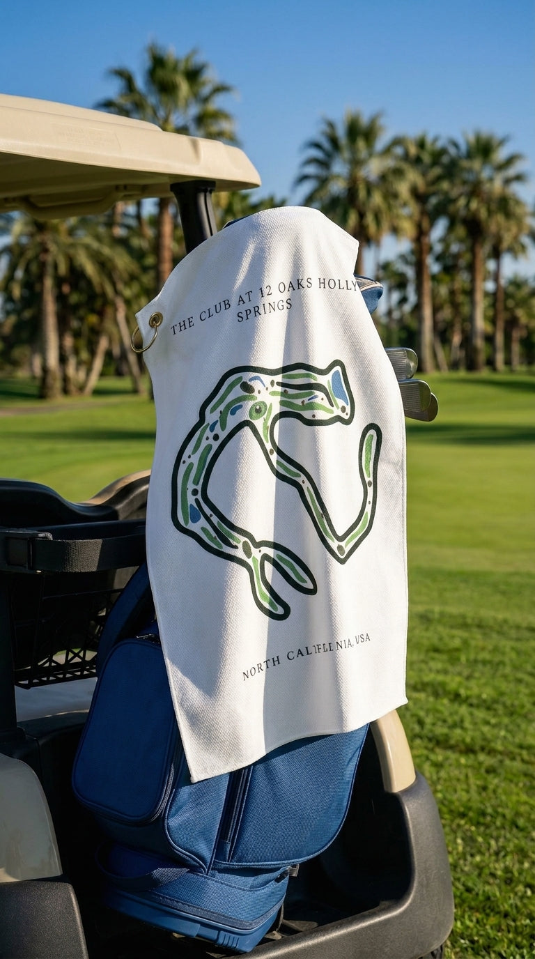 The Club at 12 Oaks Golf Course Prints, North Carolina | Golf Course Print Towels | Golf Course Microfiber