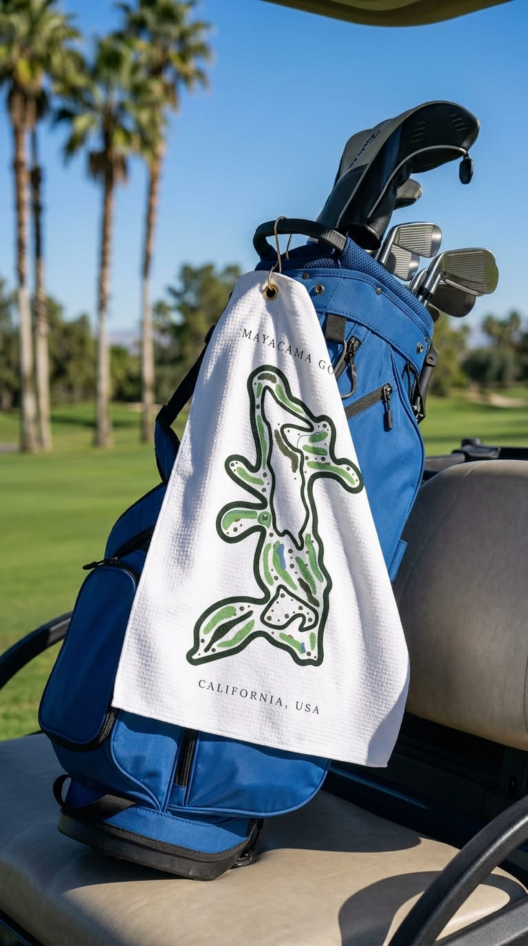 Mayacama Golf Club, Golf Course Print, California | Golf Course Print Towels | Golf Course Microfiber