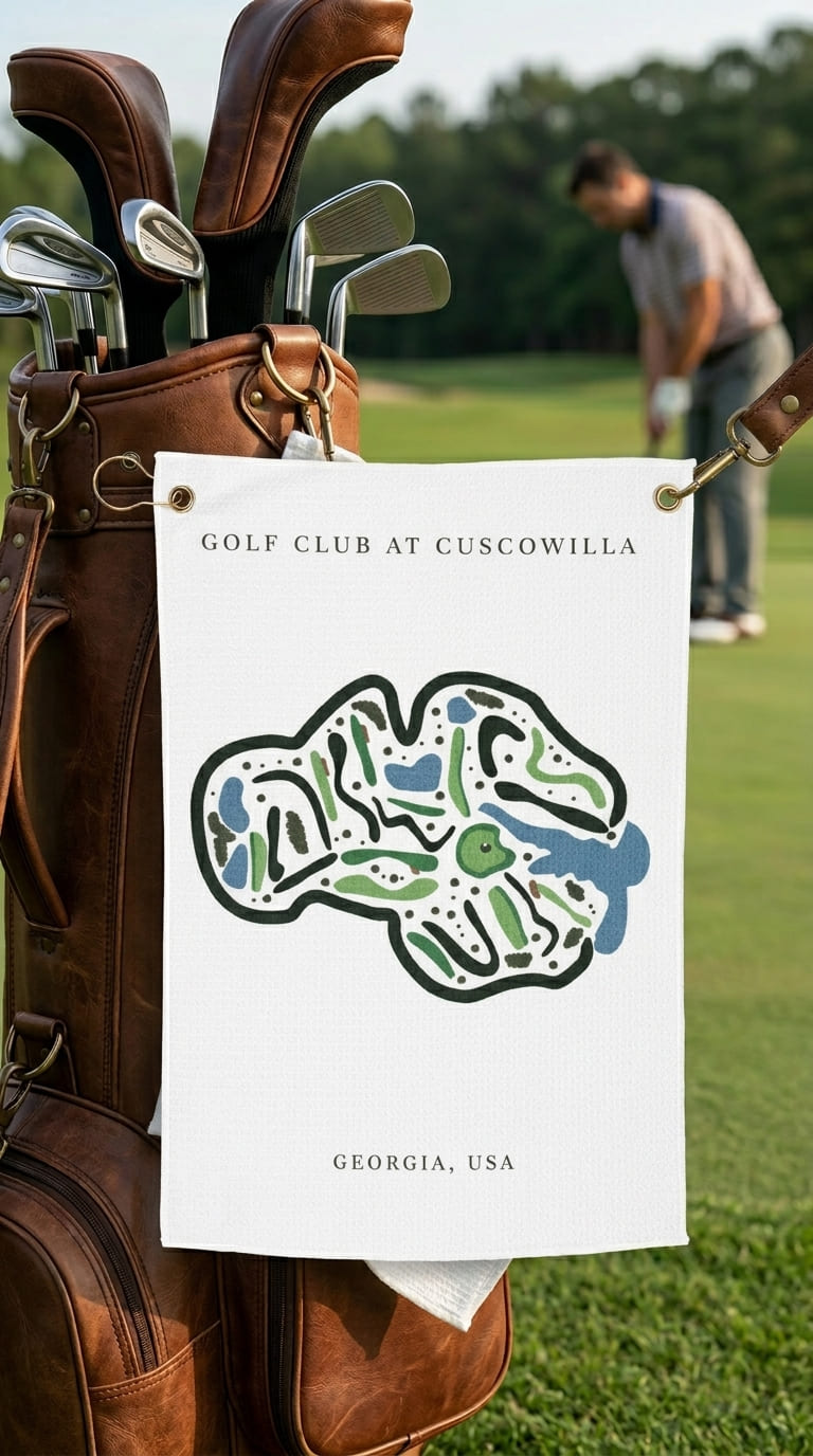 Cuscowilla Golf Club, Golf Course Print, Georgia | Golf Course Print Towels | Golf Course Microfiber