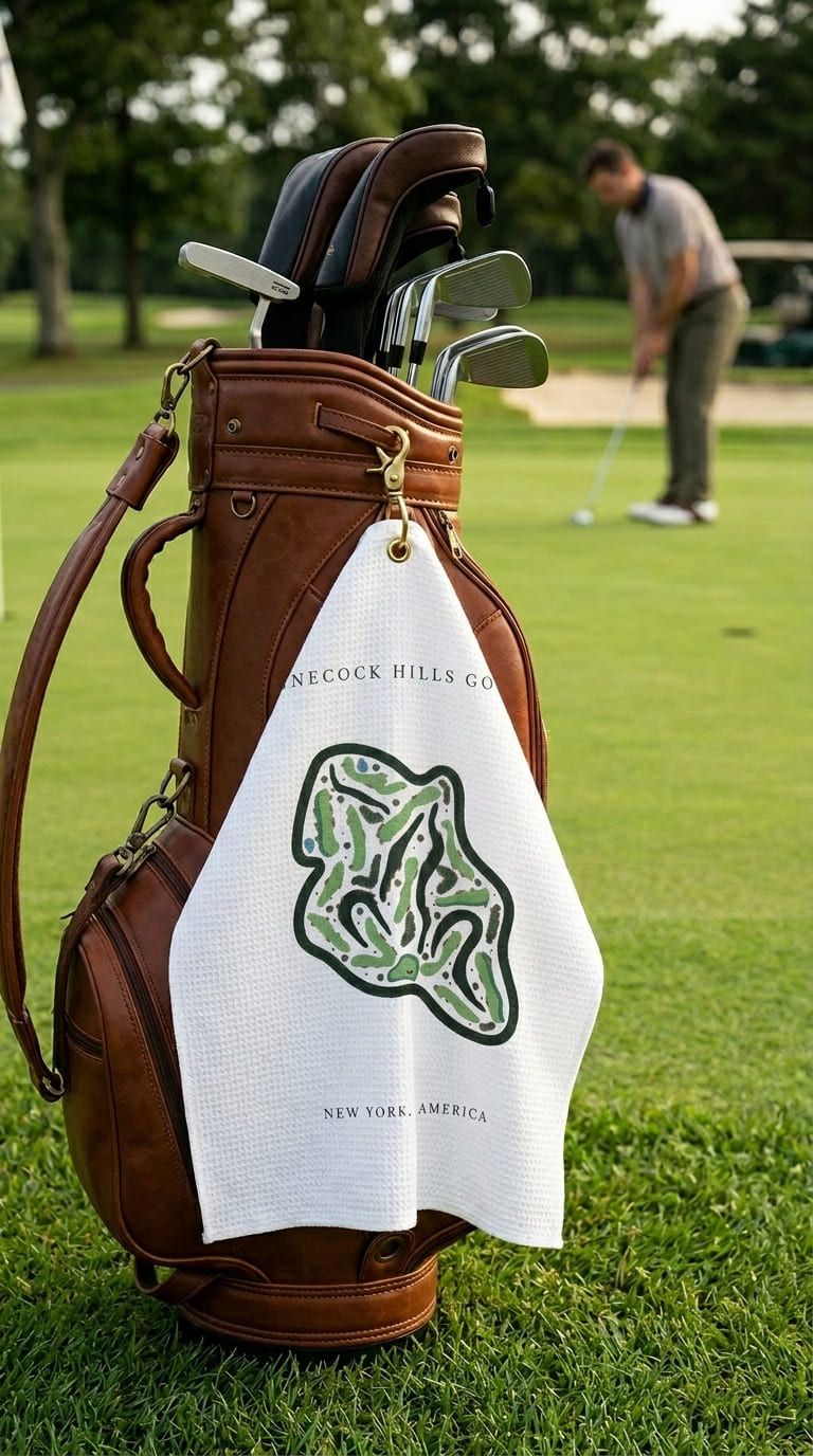 Shinnecock Hills Golf Club, Golf Course Print, New York | Golf Course Print Towels | Golf Course Microfiber