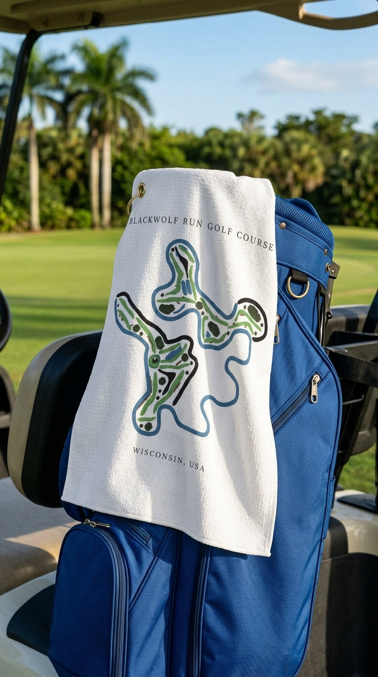 Blackwolf Run Golf Course Prints, Wisconsin | Golf Course Print Towels | Golf Course Microfiber