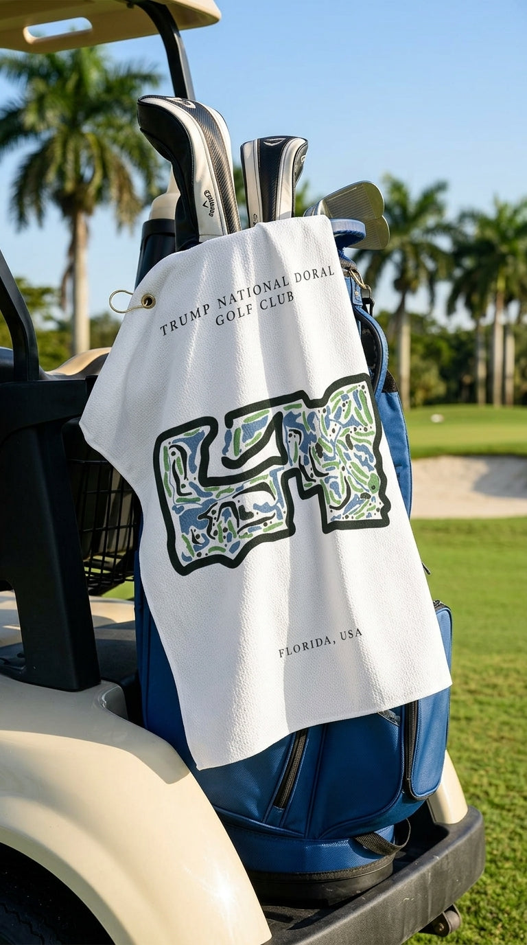 Trump National Doral Golf Club, Golf Course Print, Florida | Golf Course Print Towels | Golf Course Microfiber