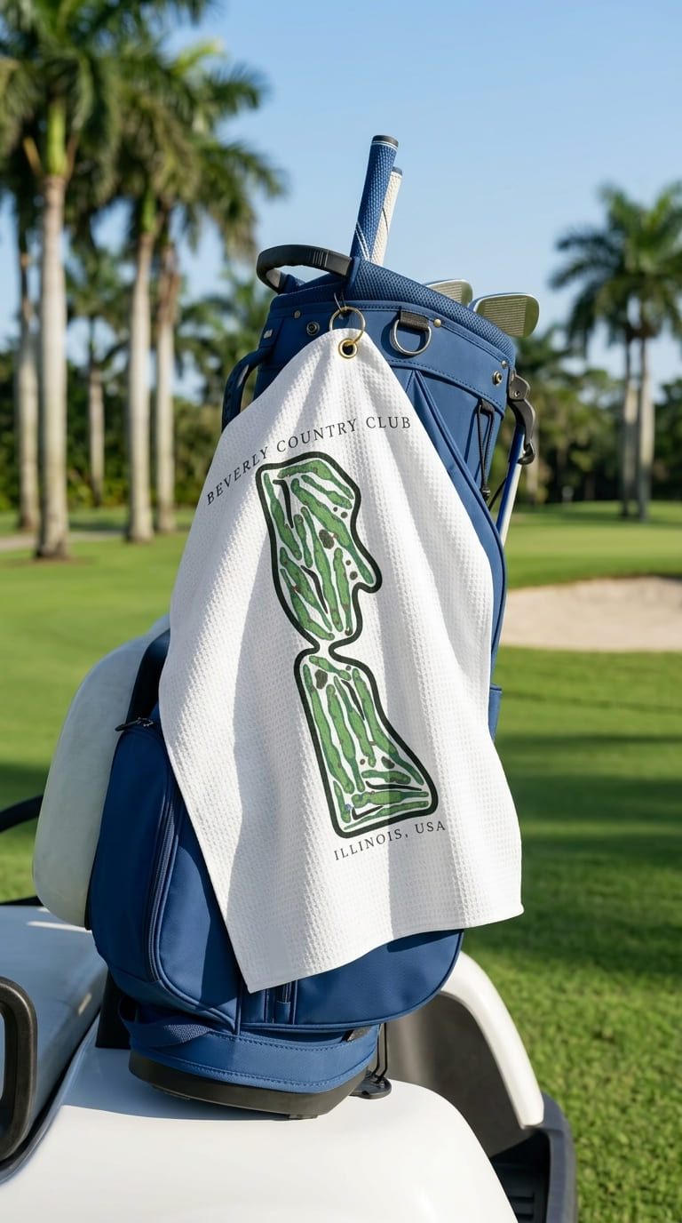 Beverly country club Illinois | Golf Course Print Towels | Golf Course Microfiber
