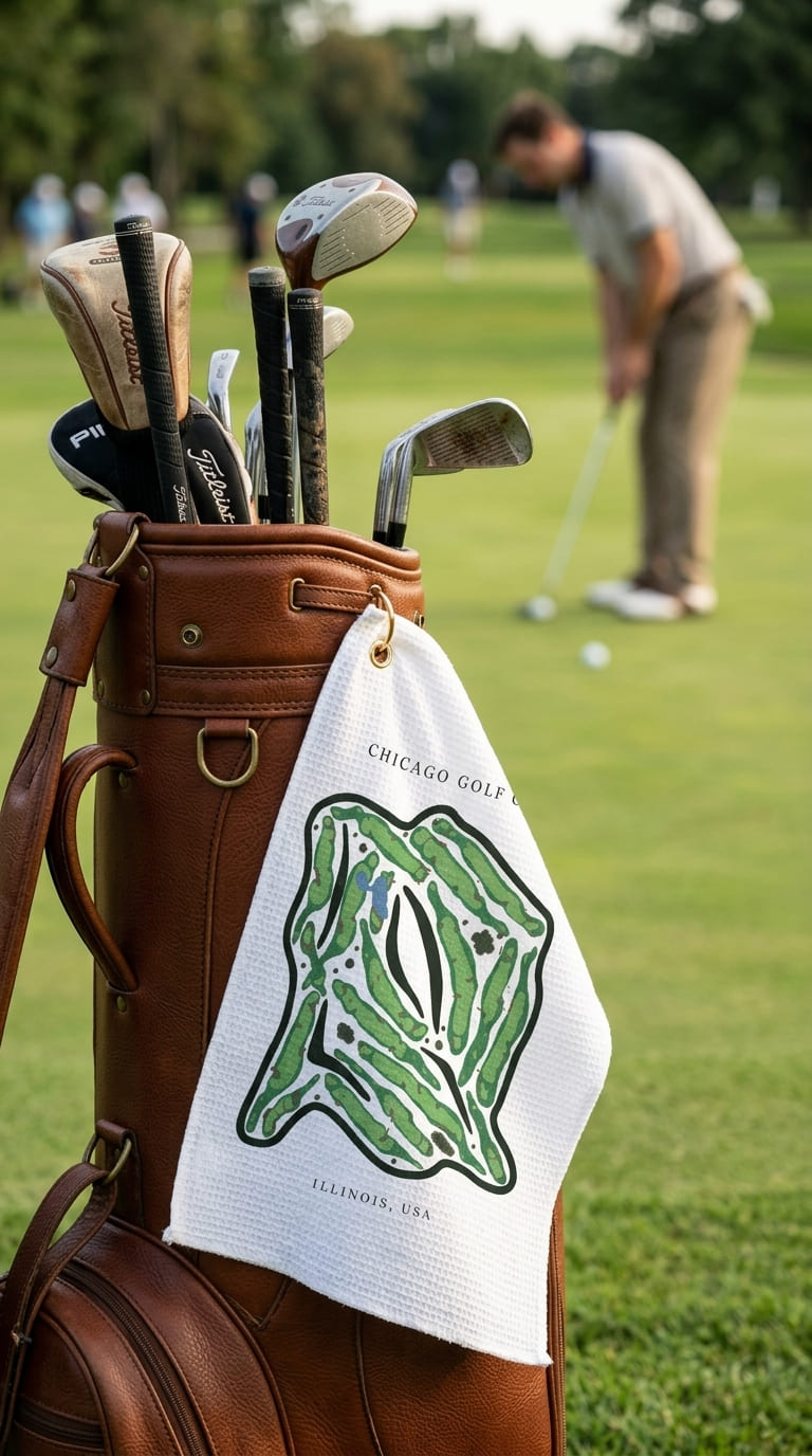 Chicago golf club Illinois | Golf Course Print Towels | Golf Course Microfiber