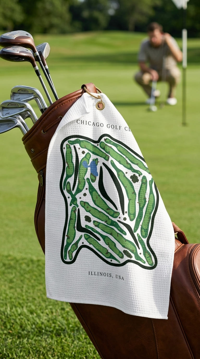 Chicago golf club Illinois | Golf Course Print Towels | Golf Course Microfiber