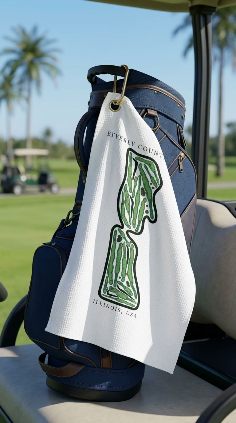 Beverly country club Illinois | Golf Course Print Towels | Golf Course Microfiber