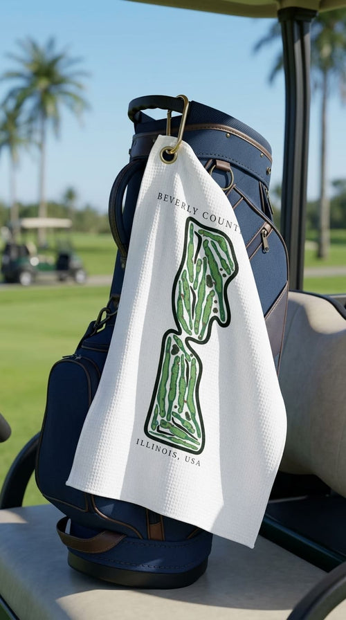 Beverly country club Illinois | Golf Course Print Towels | Golf Course Microfiber