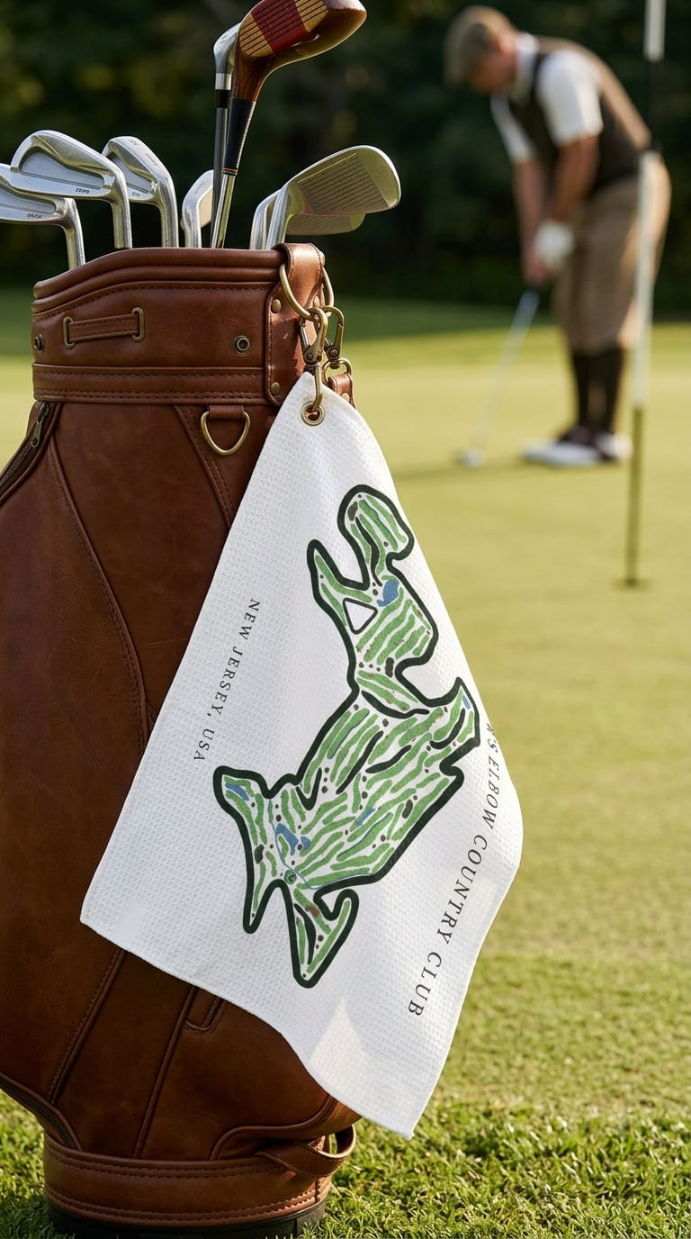 Fiddler's elbow country club New Jersey | Golf Course Print Towels | Golf Course Microfiber
