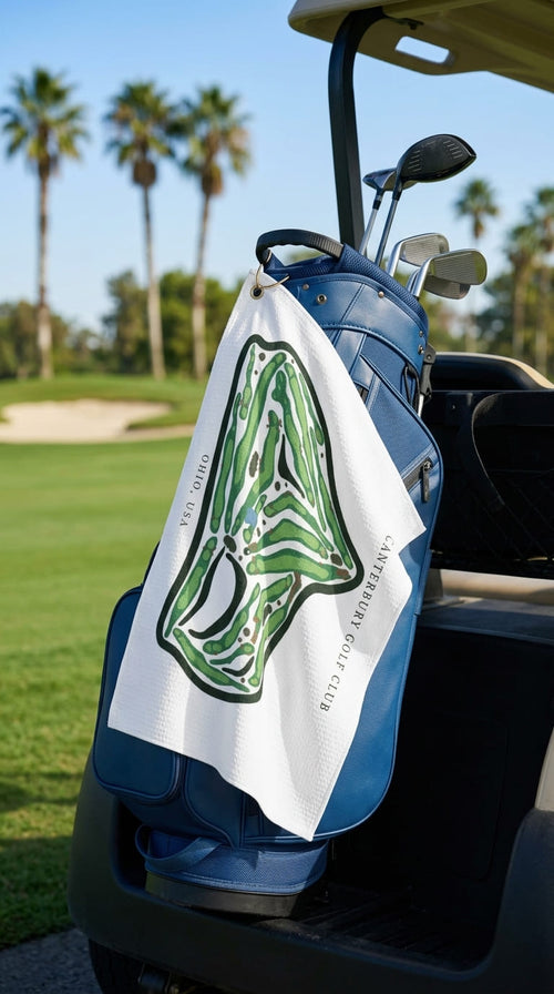Canterbury Golf Club Ohio | Golf Course Print Towels | Golf Course Microfiber