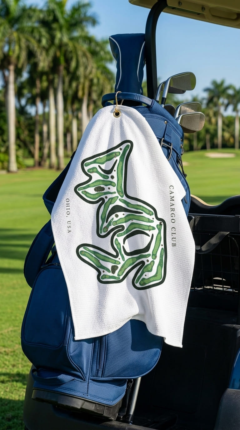 Camargo club Ohio | Golf Course Print Towels | Golf Course Microfiber