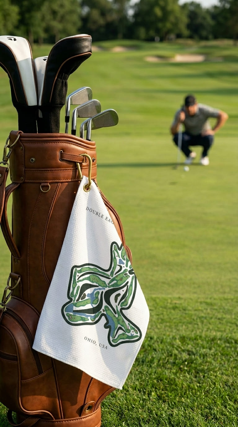 Double Eagle Club Galena Ohio | Golf Course Print Towels | Golf Course Microfiber