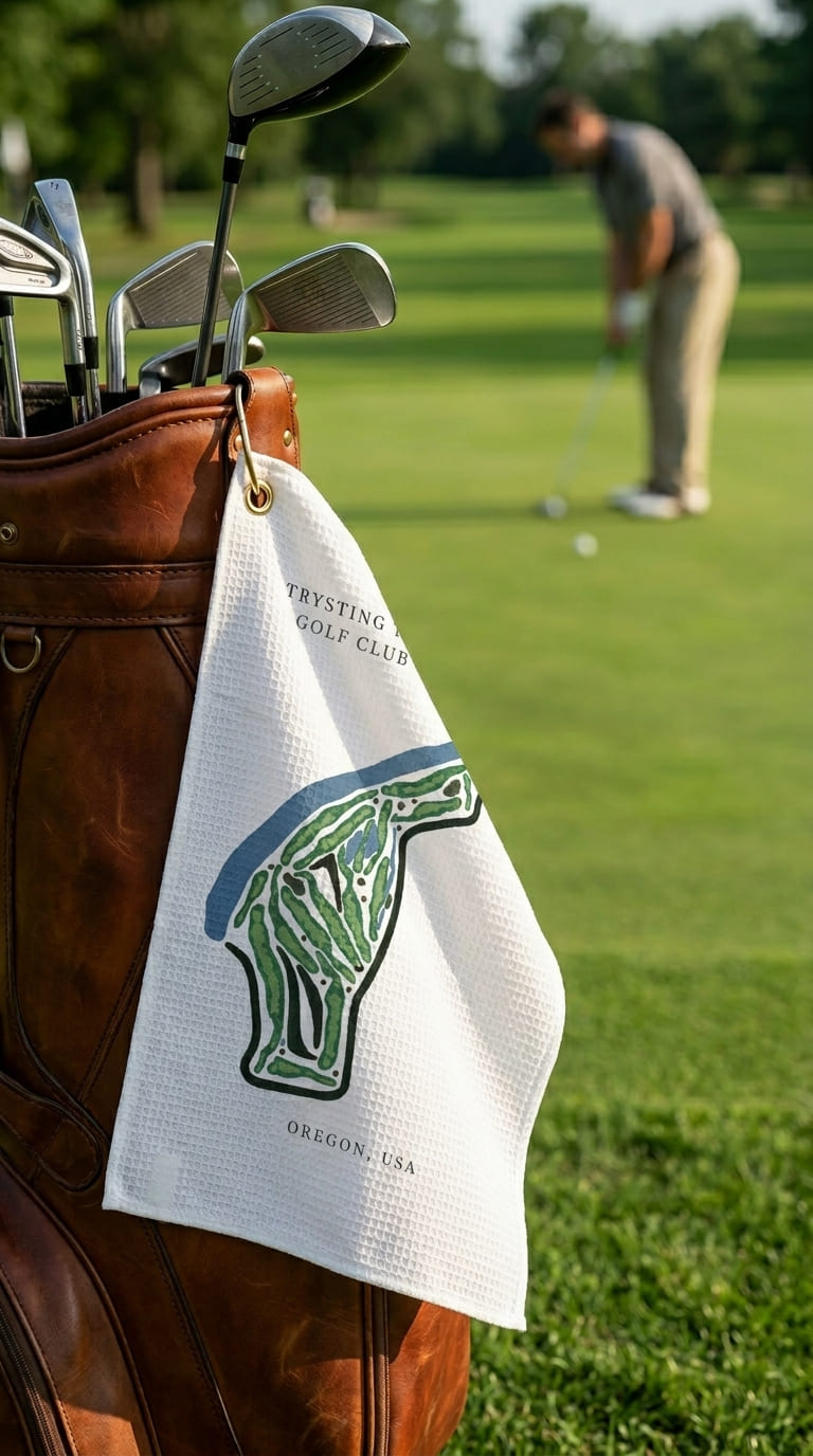 Trysting Tree Golf Club, Oregon  | Golf Course Print Towels | Golf Course Microfiber