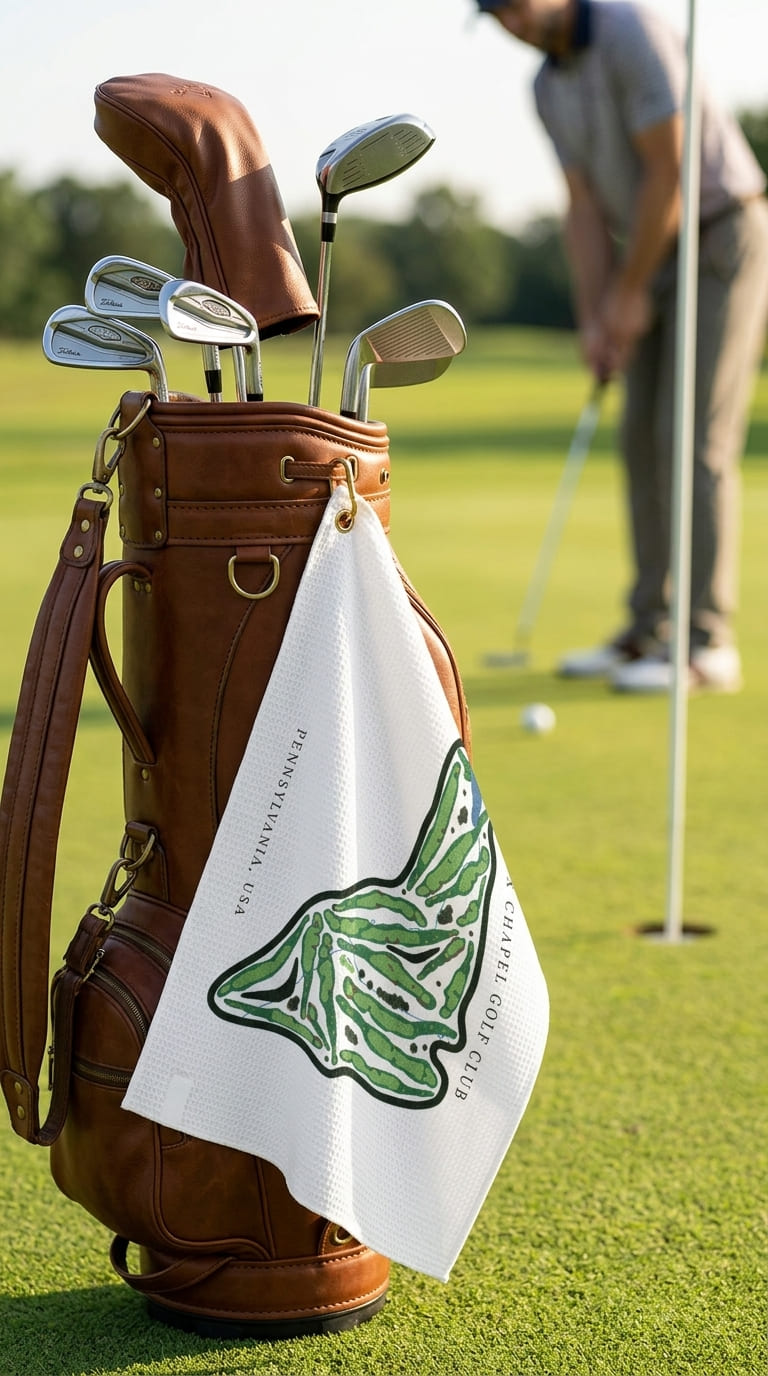 Fox Chapel Golf Club Pennsylvania | Golf Course Print Towels | Golf Course Microfiber