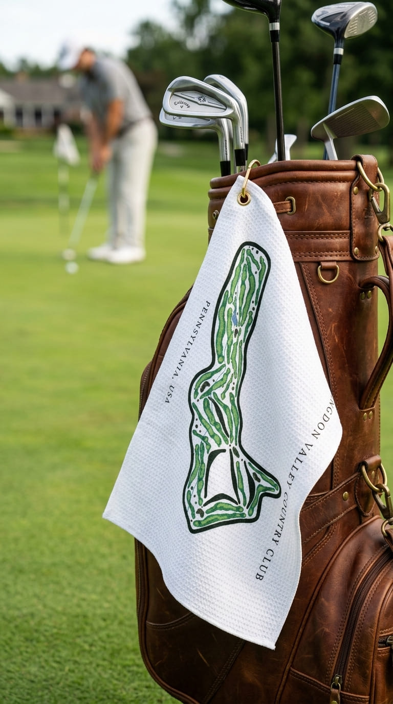 Huntingdon valley country club Pennsylvania| Golf Course Print Towels | Golf Course Microfiber