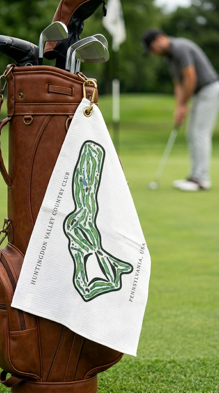 Huntingdon valley country club Pennsylvania| Golf Course Print Towels | Golf Course Microfiber