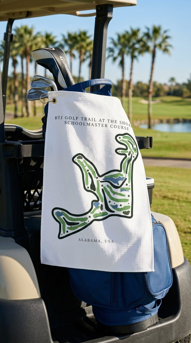 RJT golf trail at the shoals schoolmaster course Alabama  | Golf Course Print Towels | Golf Course Microfiber
