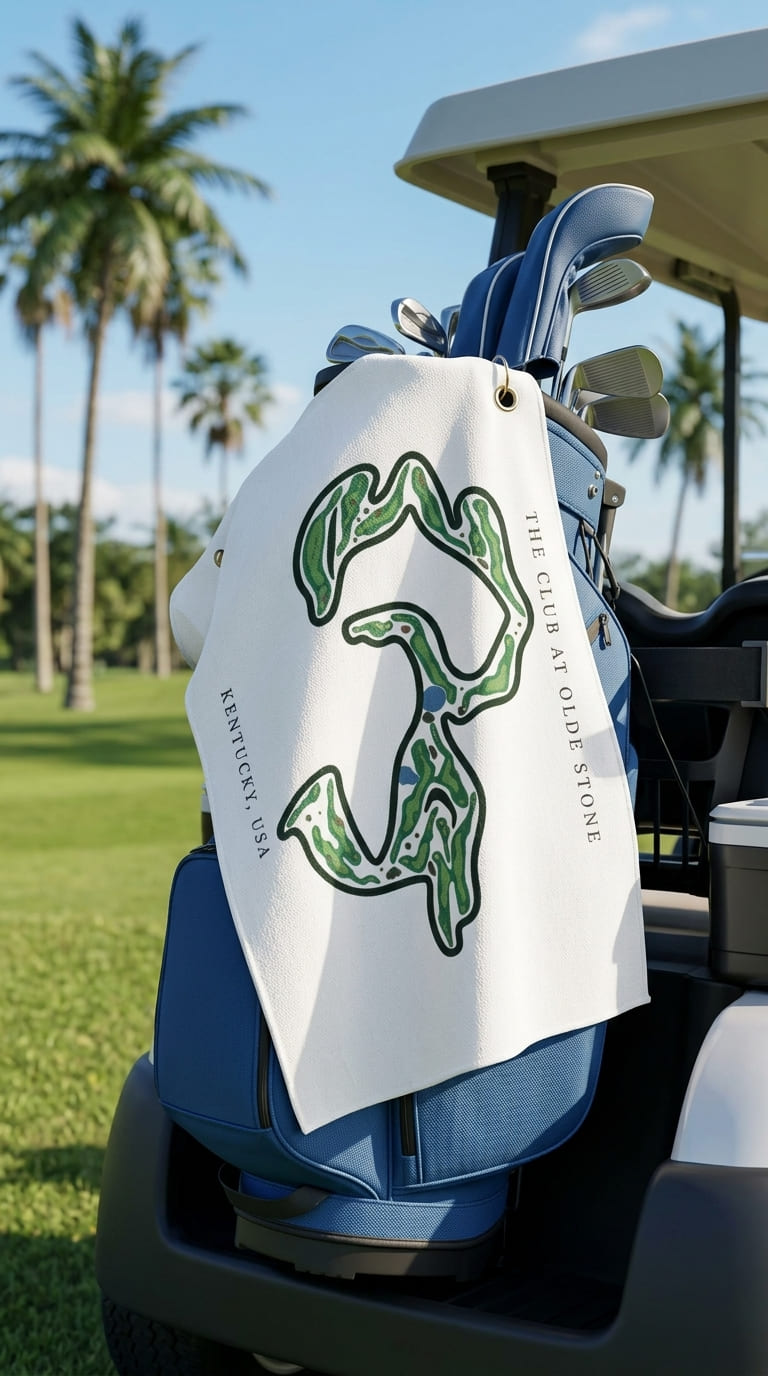 The Club at Olde Stone, Kentucky | Golf Course Print Towels | Golf Course Microfiber