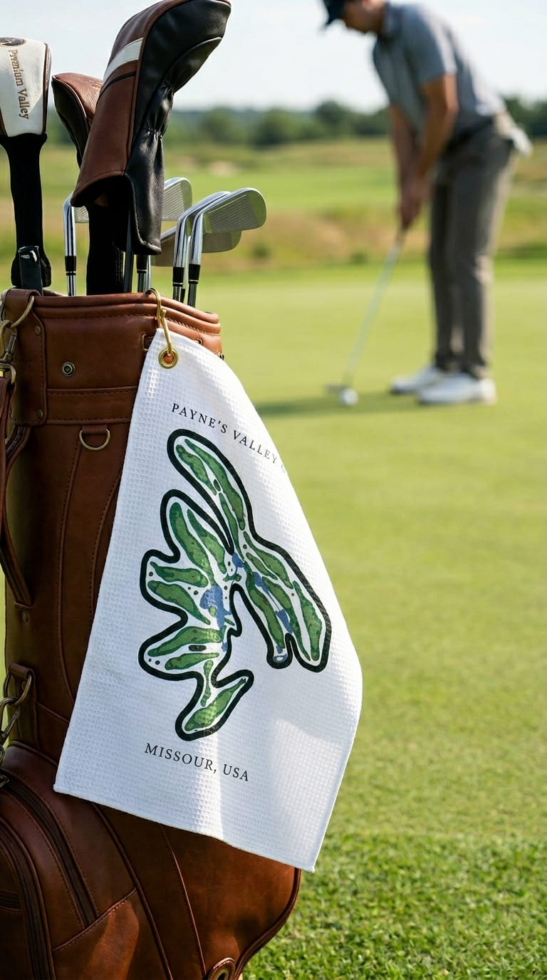 Payne's Valley Golf Course, Missouri | Golf Course Print Towels | Golf Course Microfiber