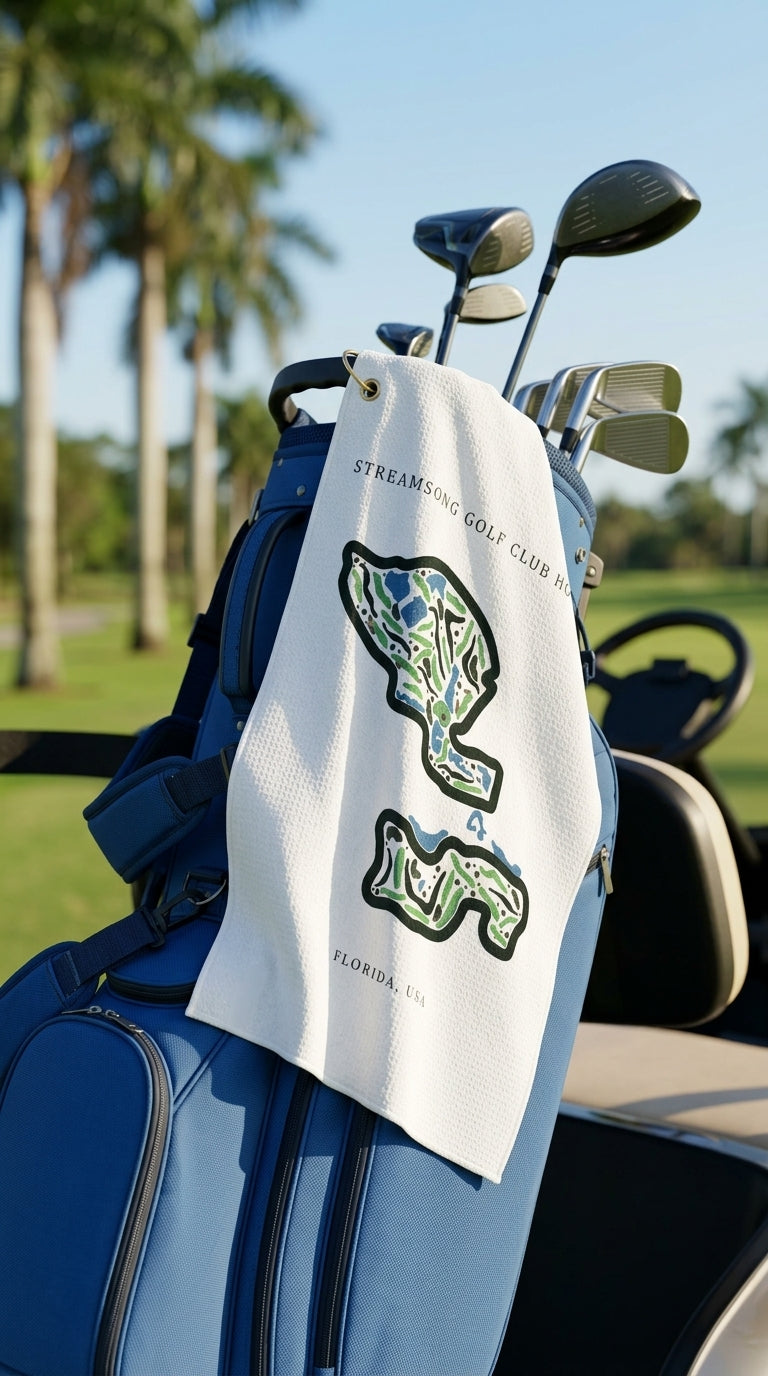 Streamsong Golf & Club house, Golf Course Print, Florida | Golf Course Print Towels | Golf Course Microfiber