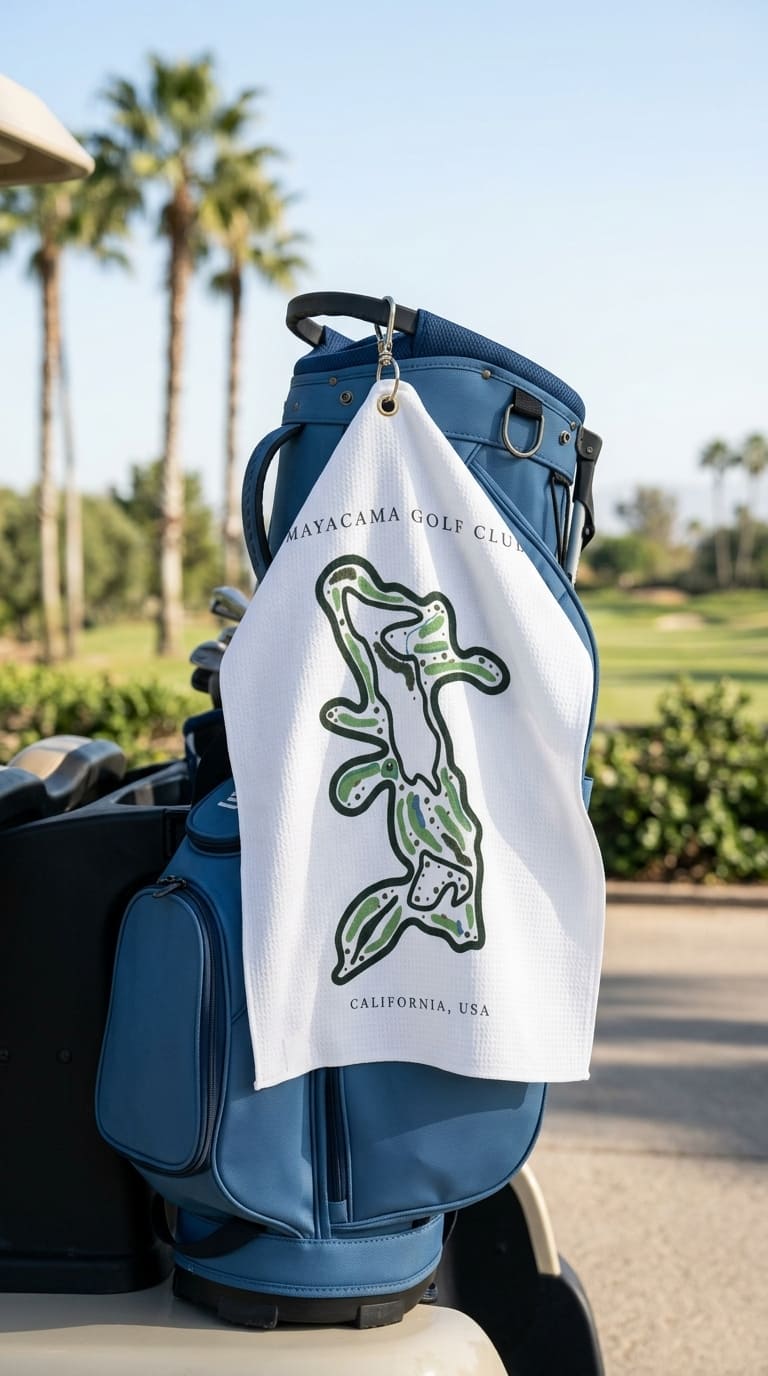 Mayacama Golf Club, Golf Course Print, California | Golf Course Print Towels | Golf Course Microfiber