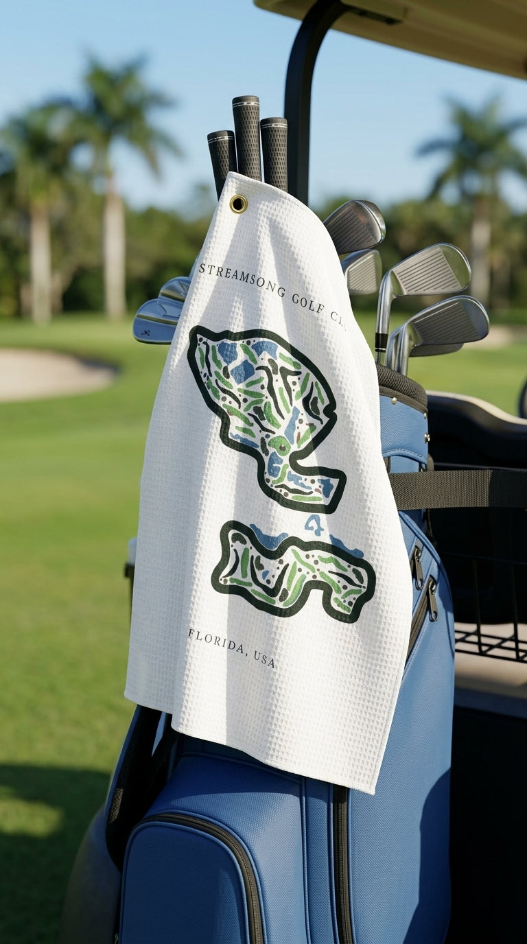 Streamsong Golf & Club house, Golf Course Print, Florida | Golf Course Print Towels | Golf Course Microfiber