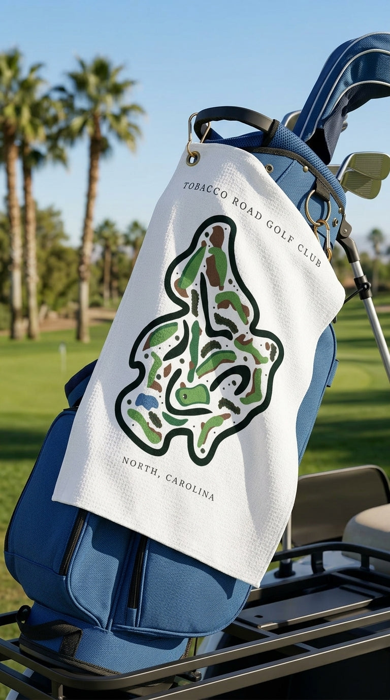 Tobacco Road Golf Club, Golf Course Print, North Carolina | Golf Course Print Towels | Golf Course Microfiber