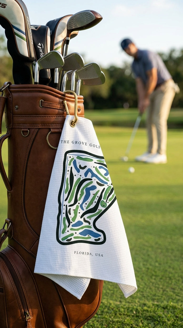 The Grove Golf Club XXIII, Golf Course Print, Florida | Golf Course Print Towels | Golf Course Microfiber