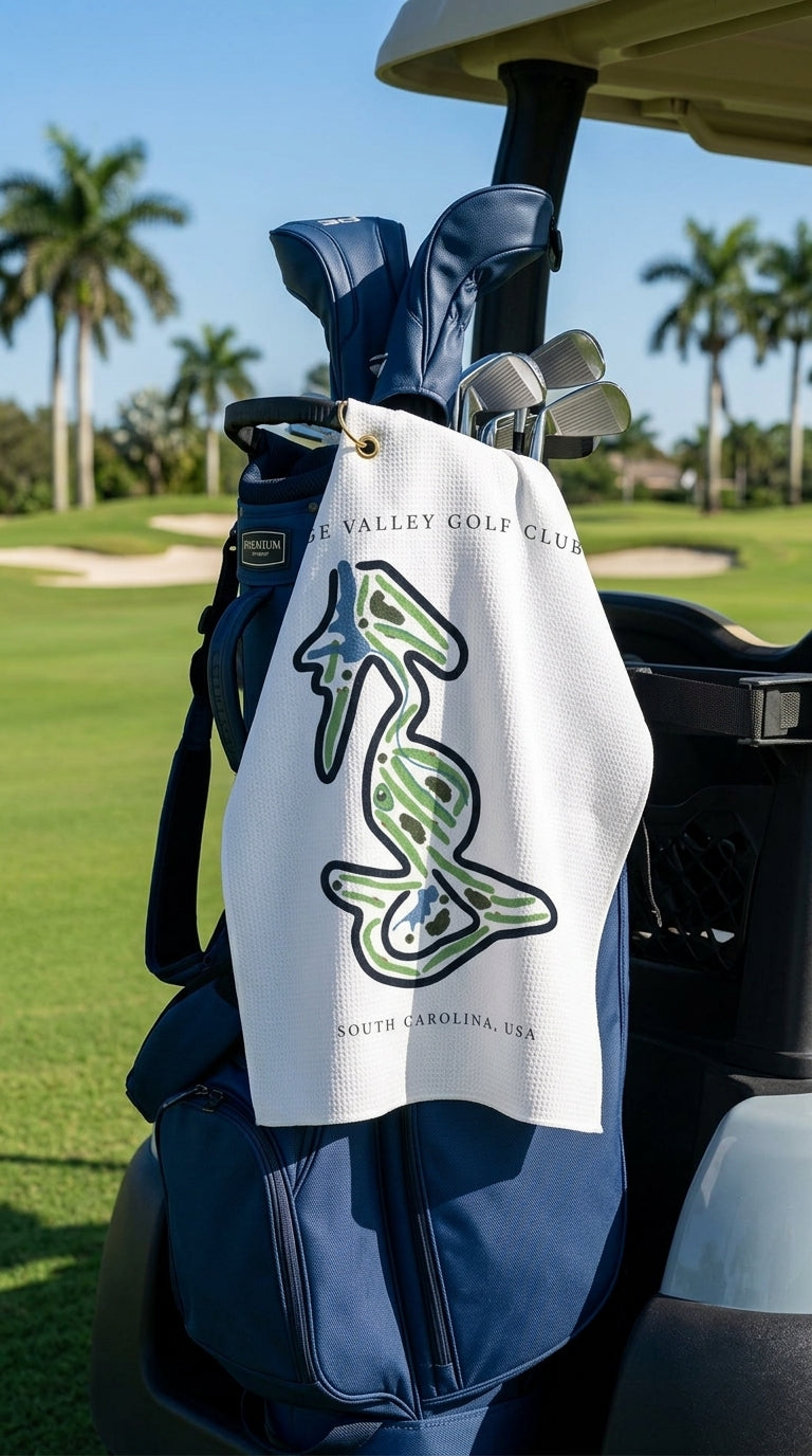 Sage Valley Golf Club Golf Course Prints, South Carolina | Golf Course Print Towels | Golf Course Microfiber