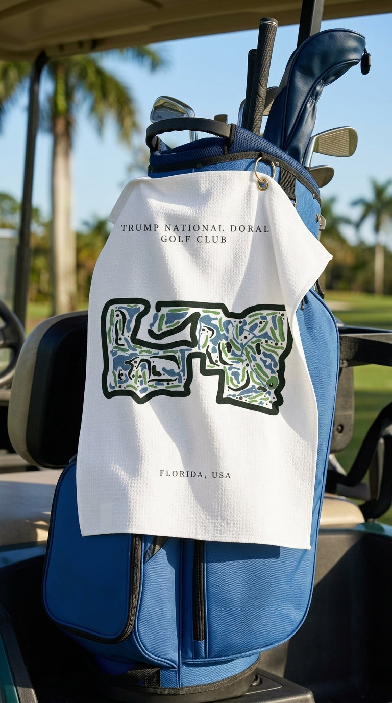 Trump National Doral Golf Club, Golf Course Print, Florida | Golf Course Print Towels | Golf Course Microfiber