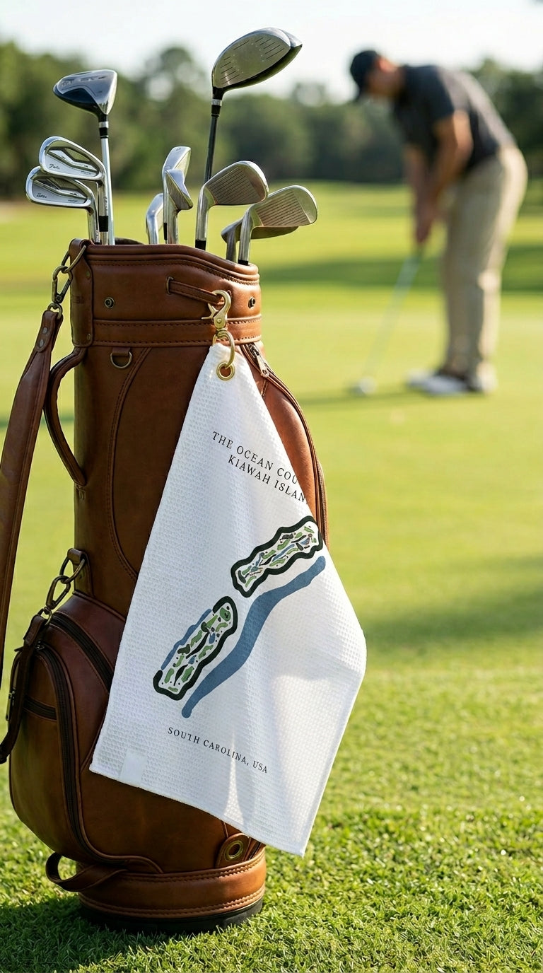 Ocean Course at Kiawah Island, Golf Course Print, South Carolina | Golf Course Print Towels | Golf Course Microfiber
