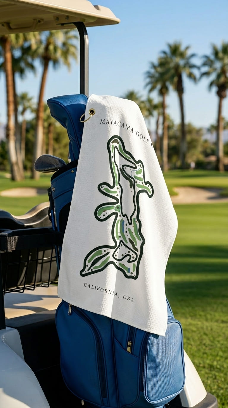 Mayacama Golf Club, Golf Course Print, California | Golf Course Print Towels | Golf Course Microfiber