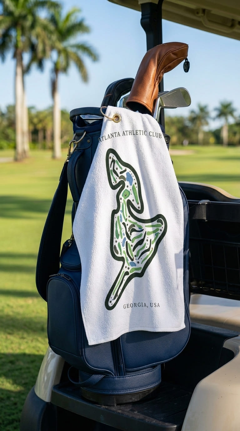 Atlanta Athletic Club, Golf Course Print, Georgia | Golf Course Print Towels | Golf Course Microfiber