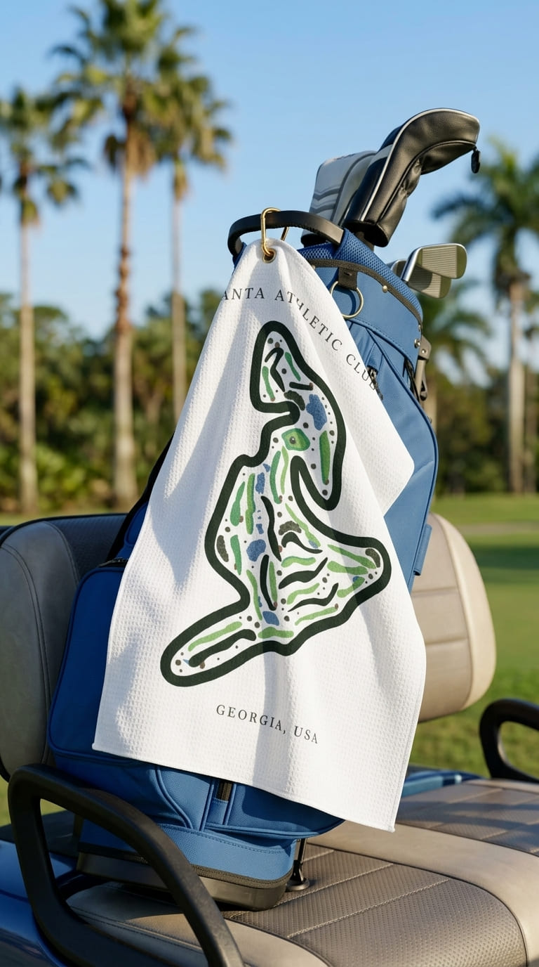 Atlanta Athletic Club, Golf Course Print, Georgia | Golf Course Print Towels | Golf Course Microfiber