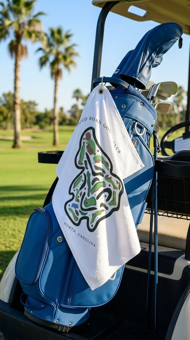 Tobacco Road Golf Club, Golf Course Print, North Carolina | Golf Course Print Towels | Golf Course Microfiber