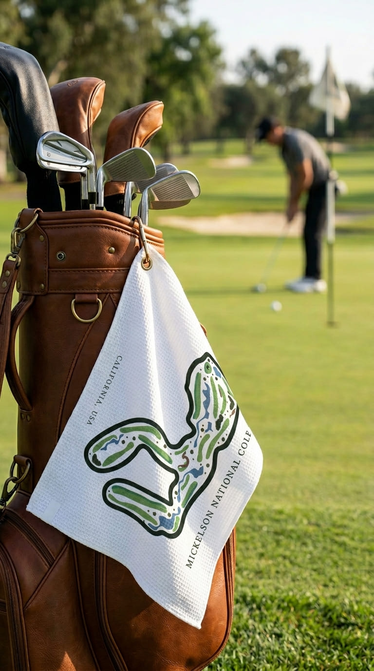 Mickelson National Golf Club, Golf Course Print, California | Golf Course Print Towels | Golf Course Microfiber