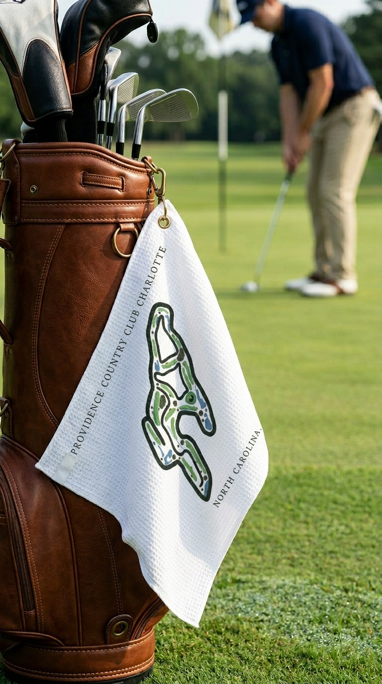 Providence Country Club Golf Course Prints, North Carolina | Golf Course Print Towels | Golf Course Microfiber