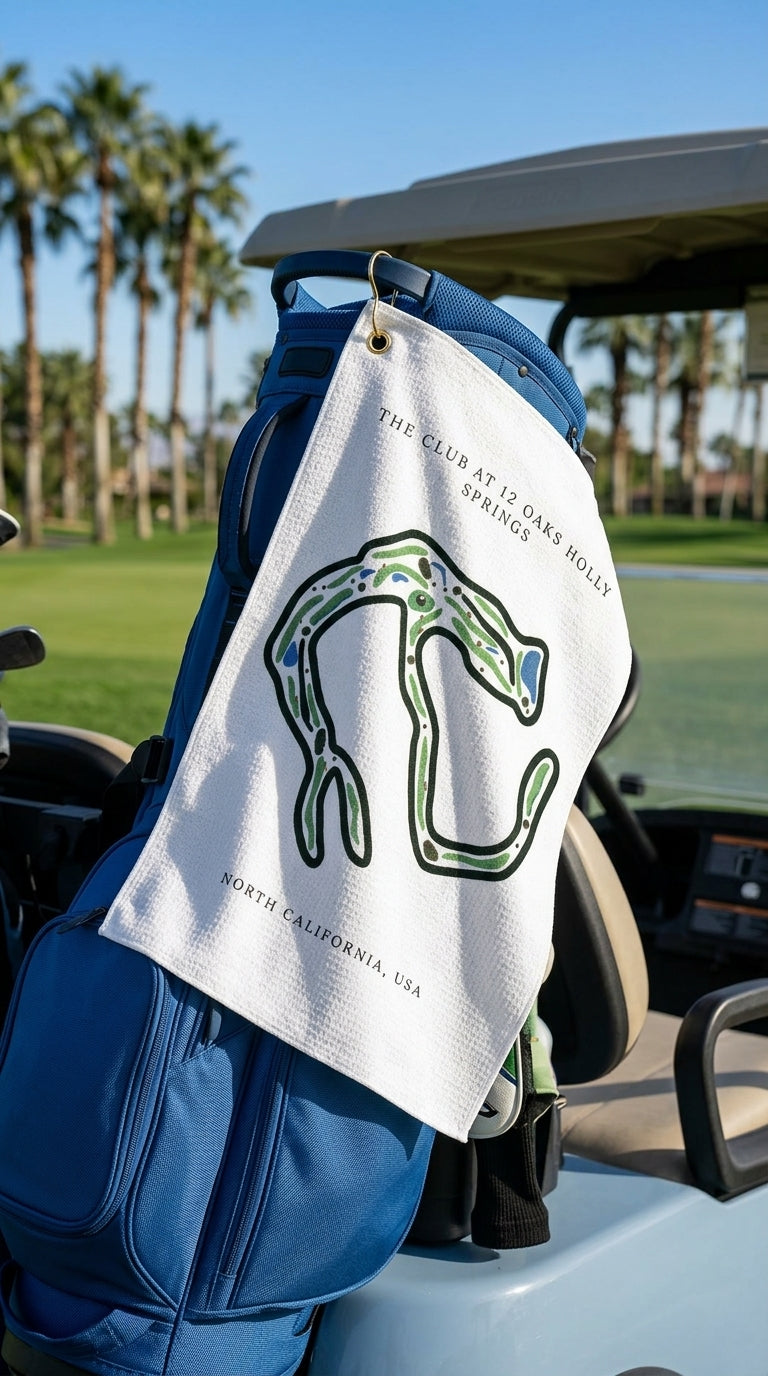 The Club at 12 Oaks Golf Course Prints, North Carolina | Golf Course Print Towels | Golf Course Microfiber