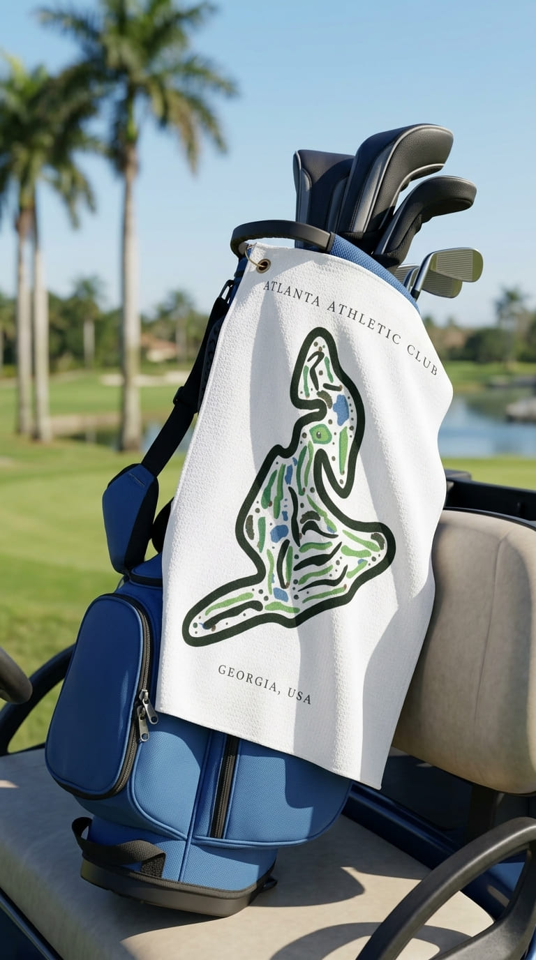 Atlanta Athletic Club, Golf Course Print, Georgia | Golf Course Print Towels | Golf Course Microfiber