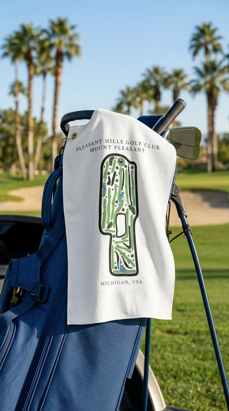 Pleasant Hills Golf Club, Golf Course Prints, Michigan | Golf Course Print Towels | Golf Course Microfiber