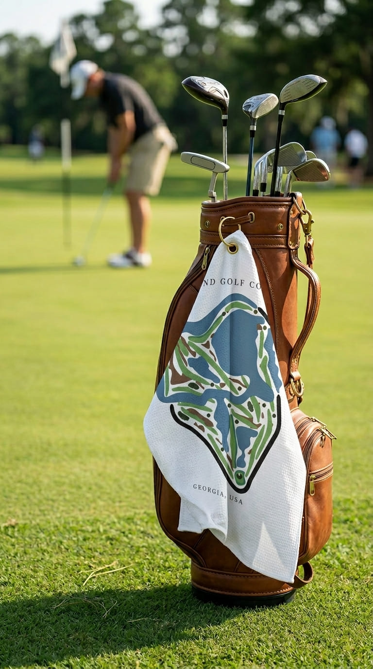 Sea Island Golf Course Prints, Georgia | Golf Course Print Towels | Golf Course Microfiber