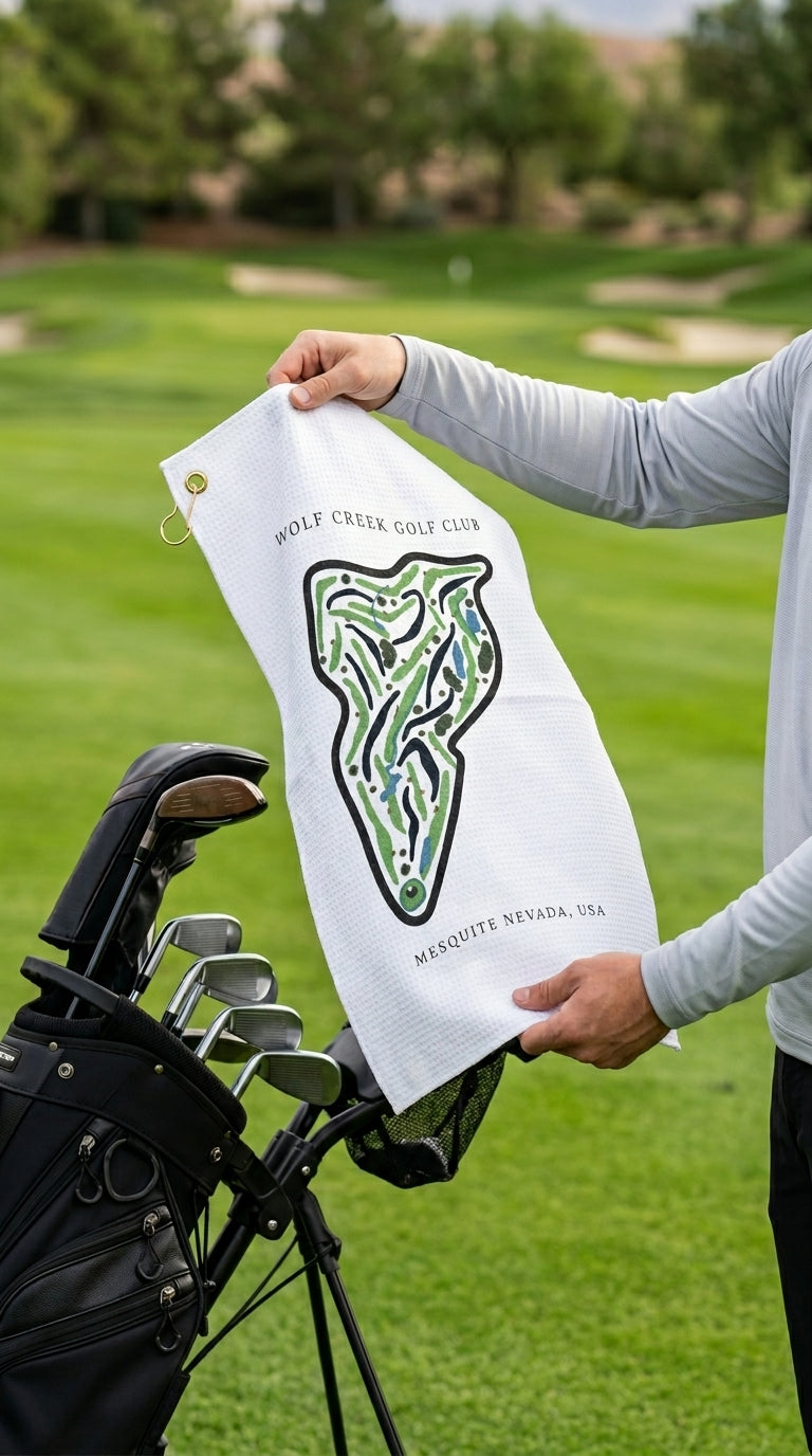 Wolf Creek Golf Club Golf Course Prints, Nevada | Golf Course Print Towels | Golf Course Microfiber