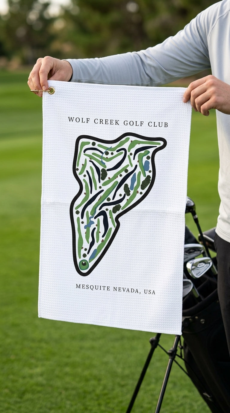 Wolf Creek Golf Club Golf Course Prints, Nevada | Golf Course Print Towels | Golf Course Microfiber
