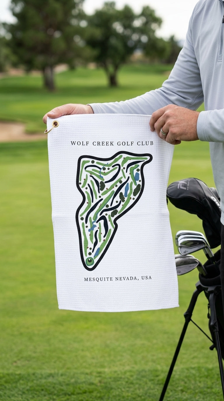 Wolf Creek Golf Club Golf Course Prints, Nevada | Golf Course Print Towels | Golf Course Microfiber