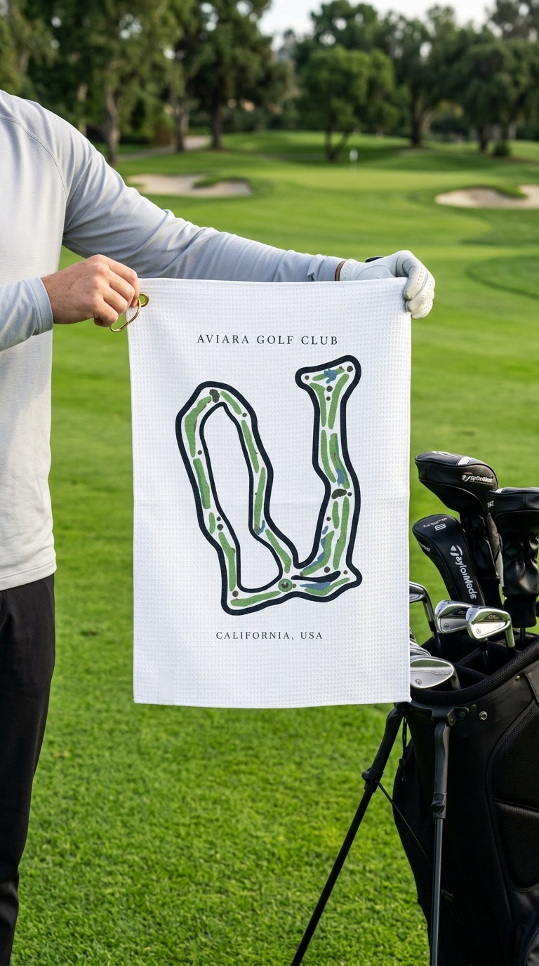 Aviara Golf Club Golf Course Prints, California | Golf Course Print Towels | Golf Course Microfiber