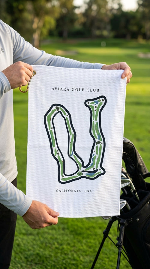 Aviara Golf Club Golf Course Prints, California | Golf Course Print Towels | Golf Course Microfiber