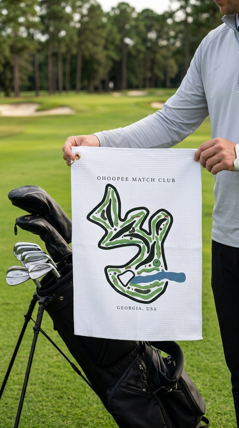 Ohoopee match club Georgia | Golf Course Print Towels | Golf Course Microfiber